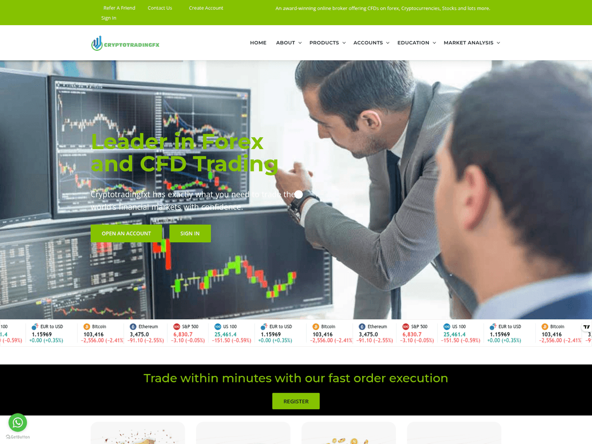 Screenshot von Cryptotradingfxt