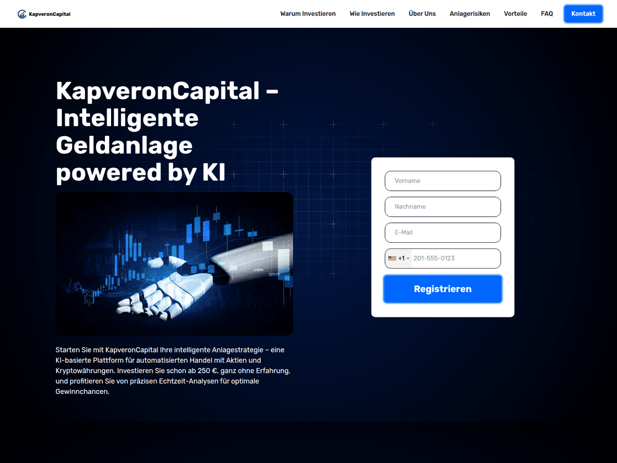 Screenshot von Kapveroncapitalex