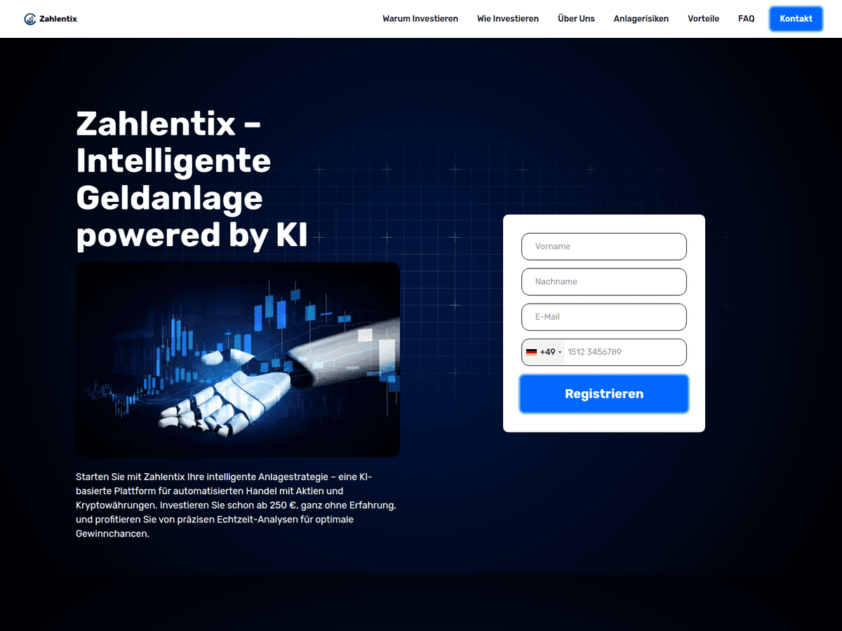 Screenshot von Zahlentixex