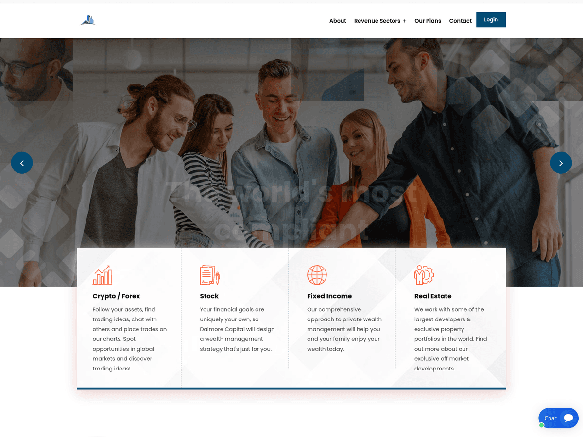 Screenshot der Webseite Dalmorecapital (dalmorecapital.net)