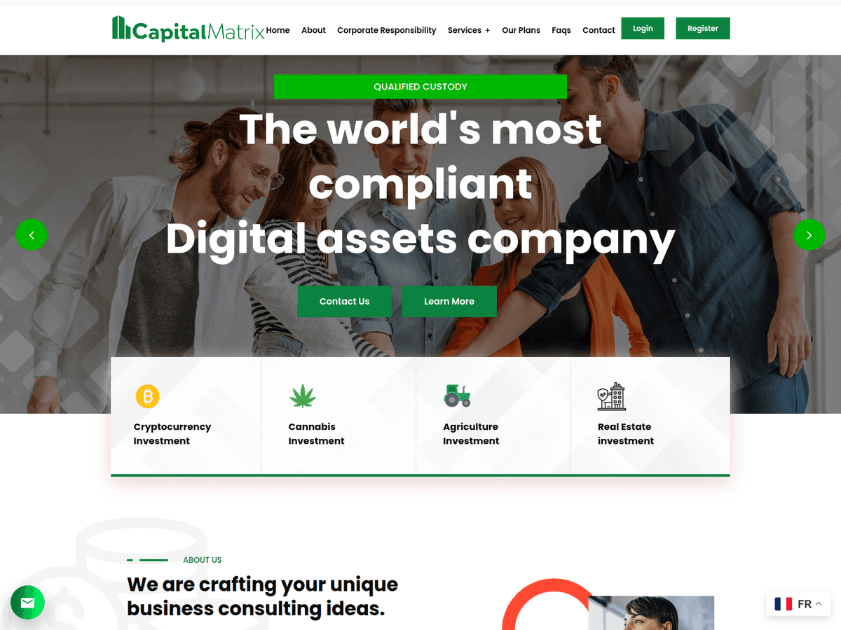 Screenshot von Capitalmatrixfx