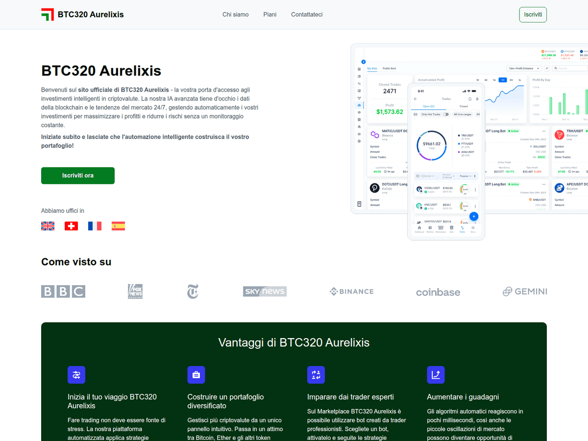 Screenshot von Aurelixisbtc