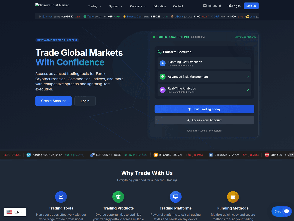Screenshot von Vtmarketslinvestmenttrade