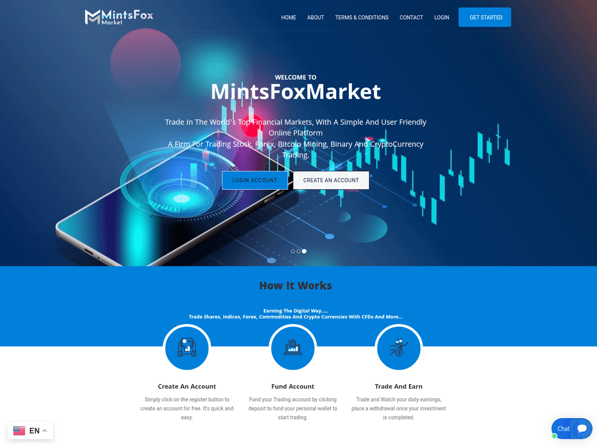 Screenshot von Mintsfoxmarket