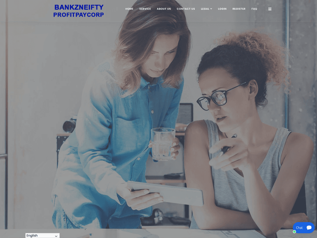 Screenshot von Bankzneiftyprofitpaycorp