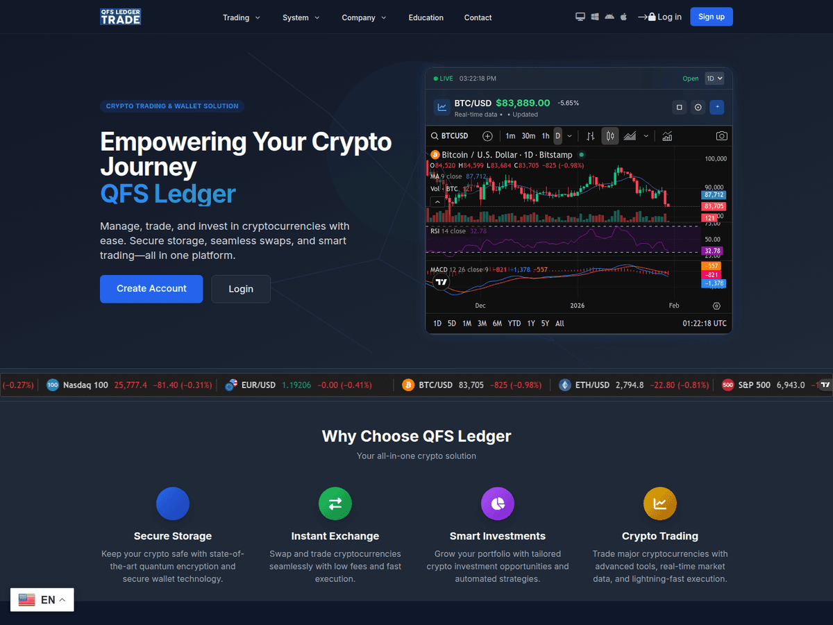 Screenshot von Qfs Ledger