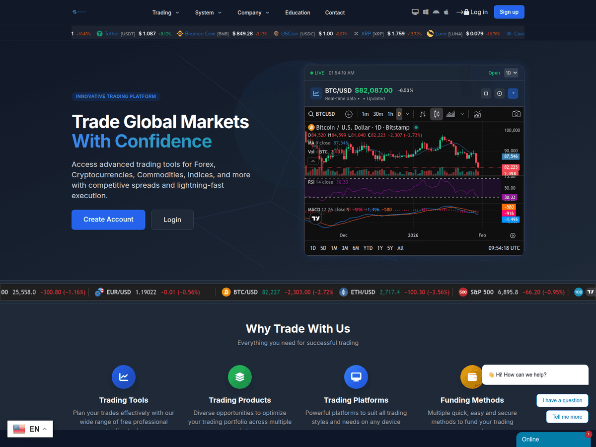 Screenshot von Cryptixchain