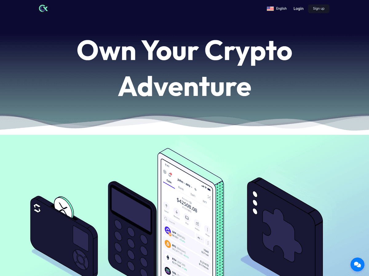Screenshot von Coinexo