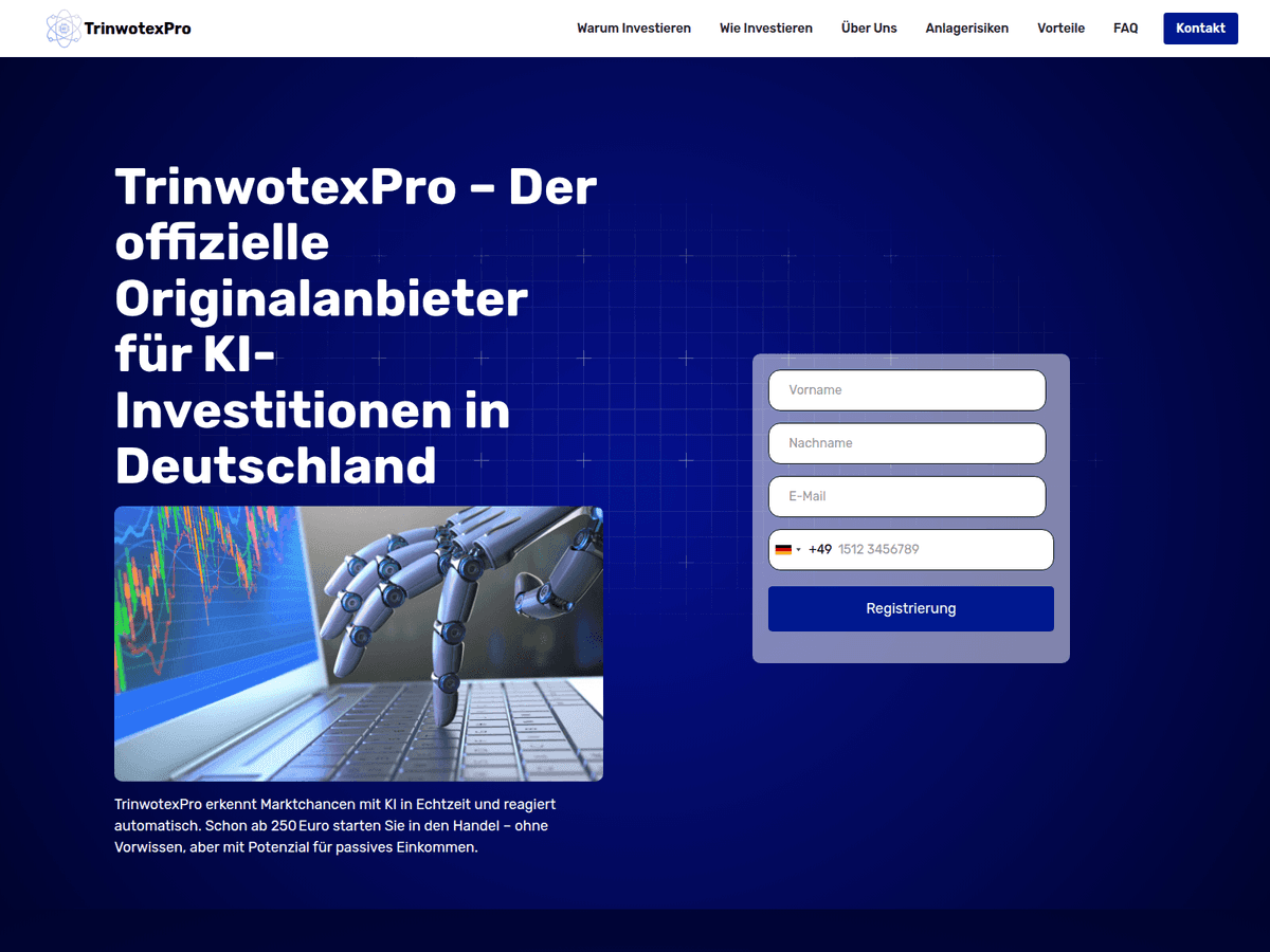 Screenshot von Trinwotexpro