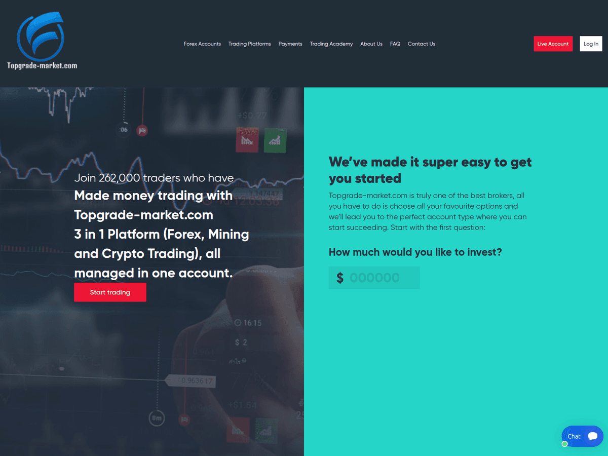 Screenshot von Topgrade Market