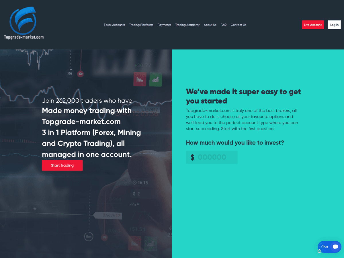 Screenshot von Topgrade Market