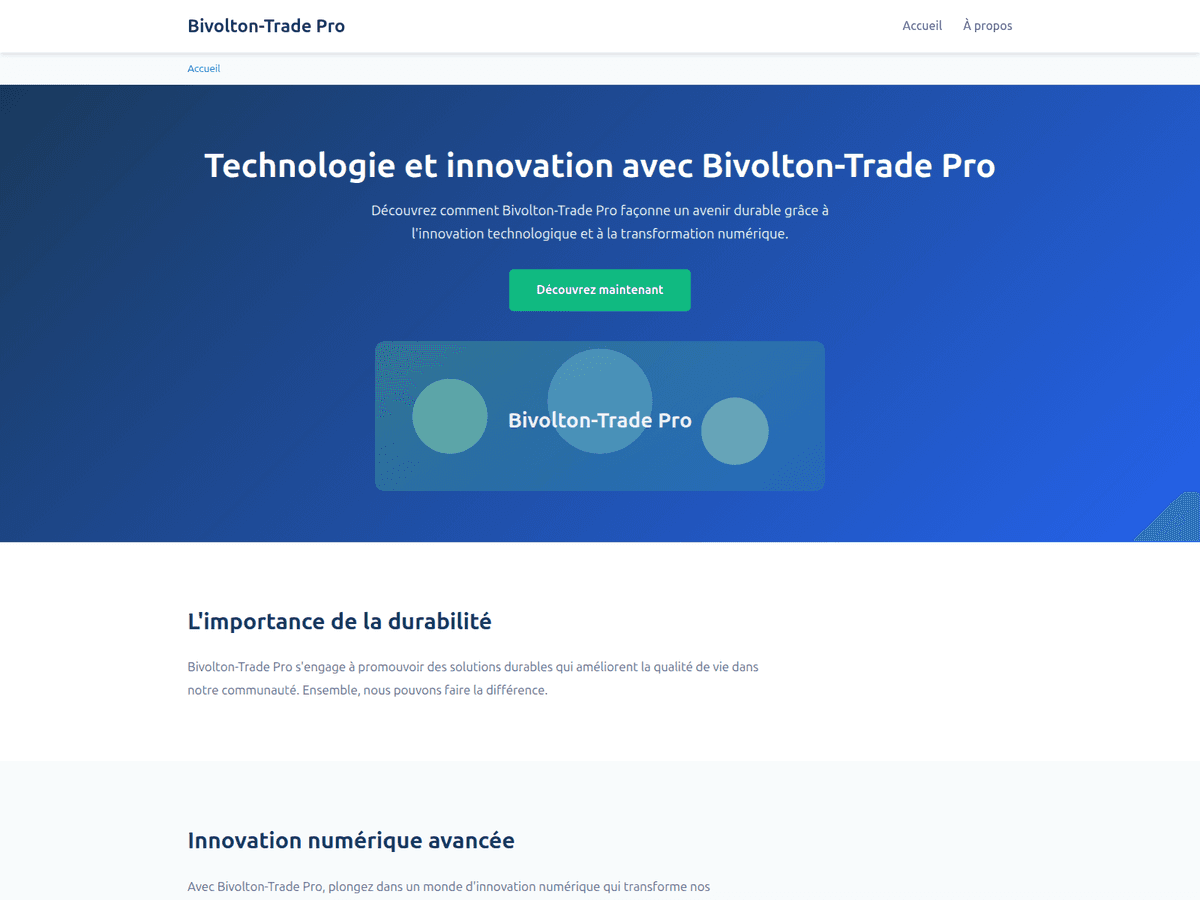 Screenshot von Bivolton Trade Pro