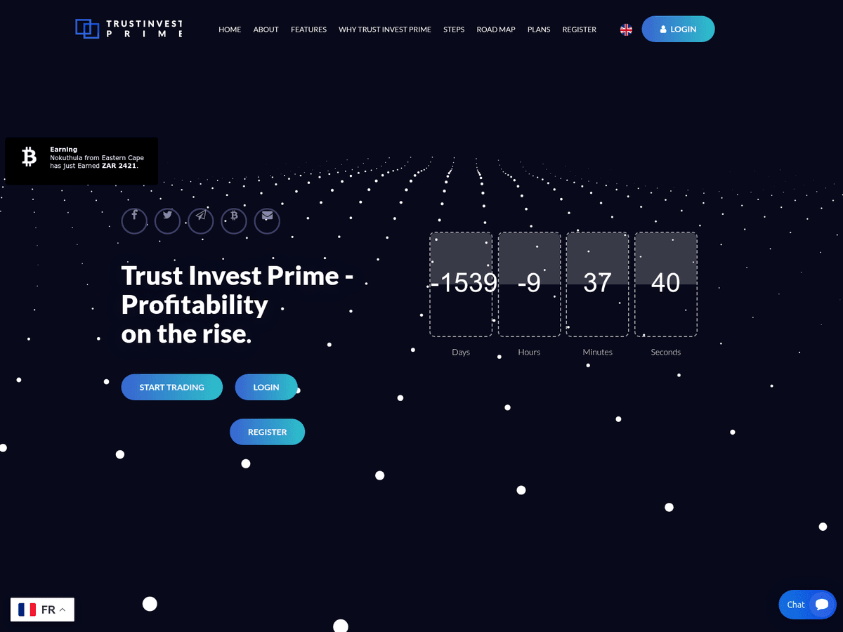 Screenshot von Trustinvestprime