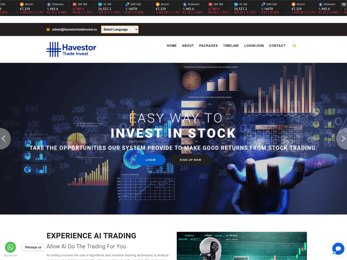 Screenshot von Havestortradeinvest