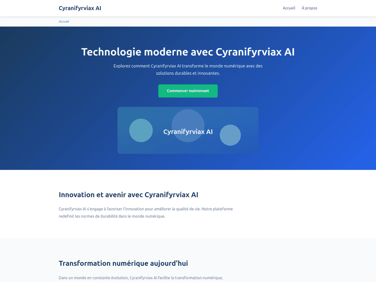 Screenshot der Webseite Cyranifyrviax Ai (cyranifyrviax-ai.org)