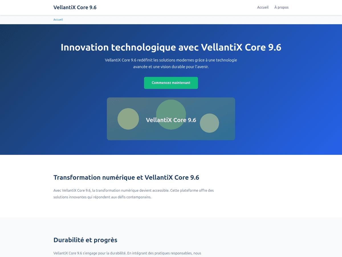 Screenshot der Webseite Vellantix Core 96 (vellantix-core-96.org)