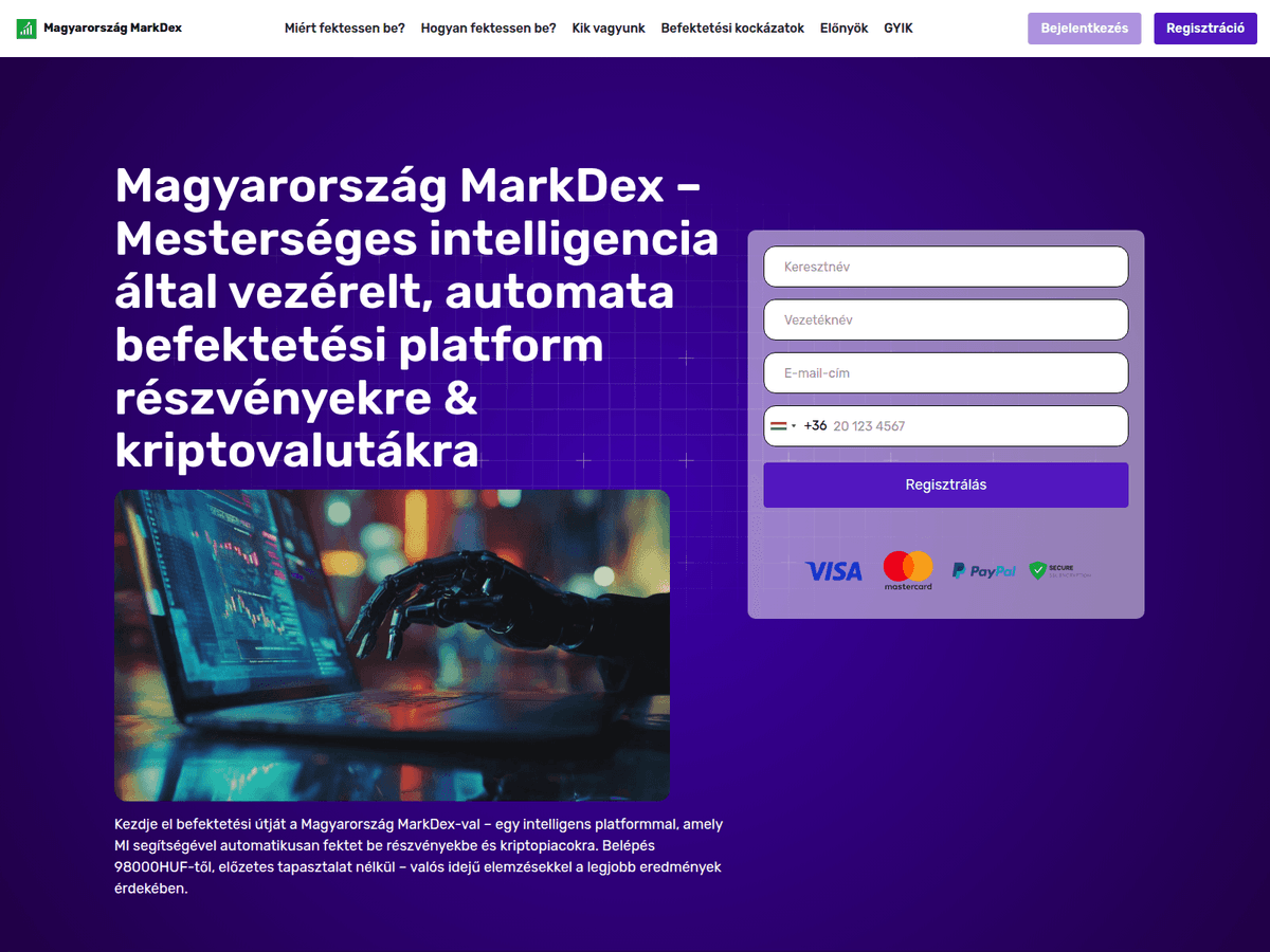 Screenshot von Magyarorszag Markdex