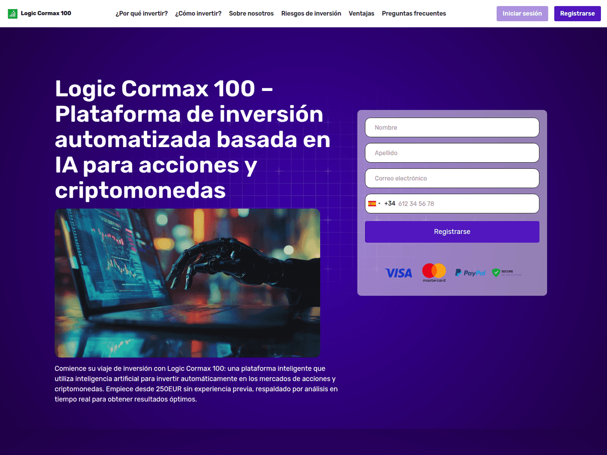 Screenshot von Logic Cormax 100