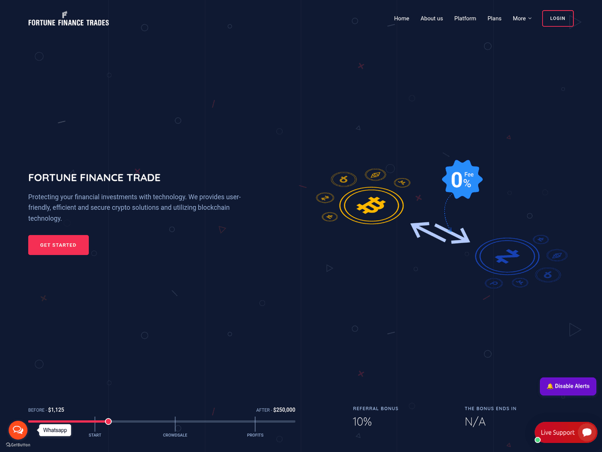 Screenshot von Fortunefinancetrade