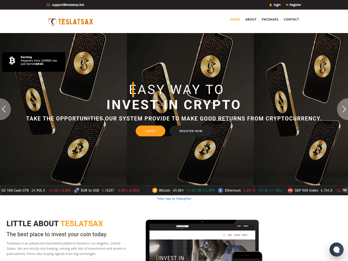 Screenshot von Teslatsax
