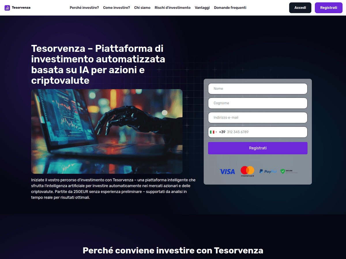 Screenshot von Tesorvenza