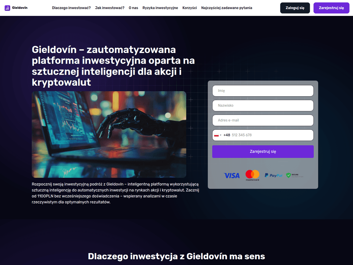 Screenshot von Gieldovin