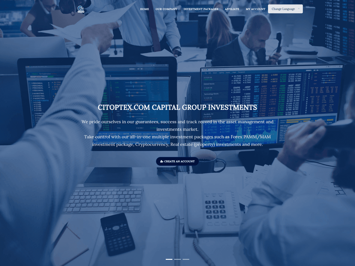 Screenshot von Citoptex