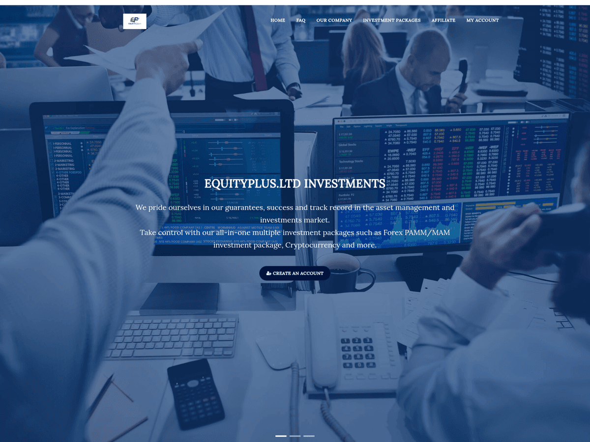 Screenshot von Equityplus