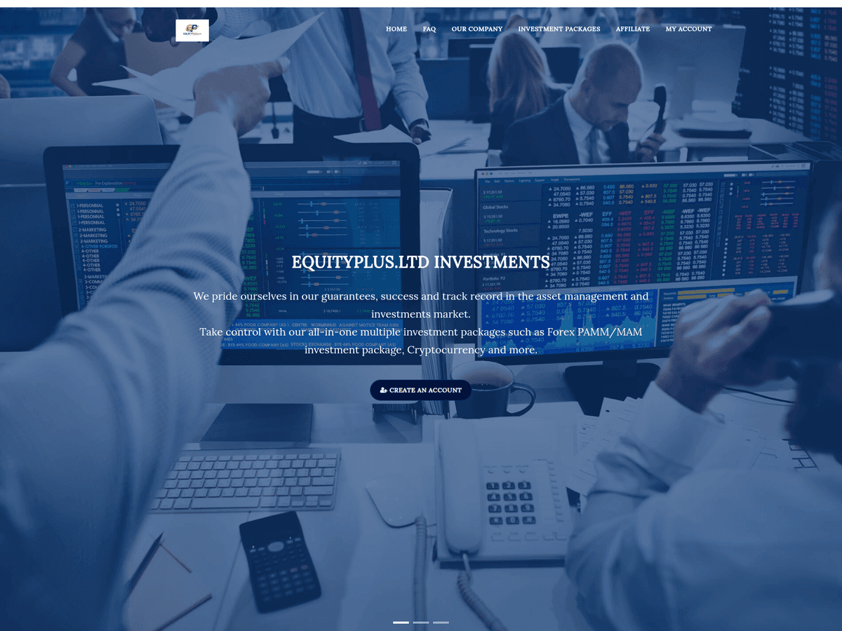 Screenshot von Equityplus