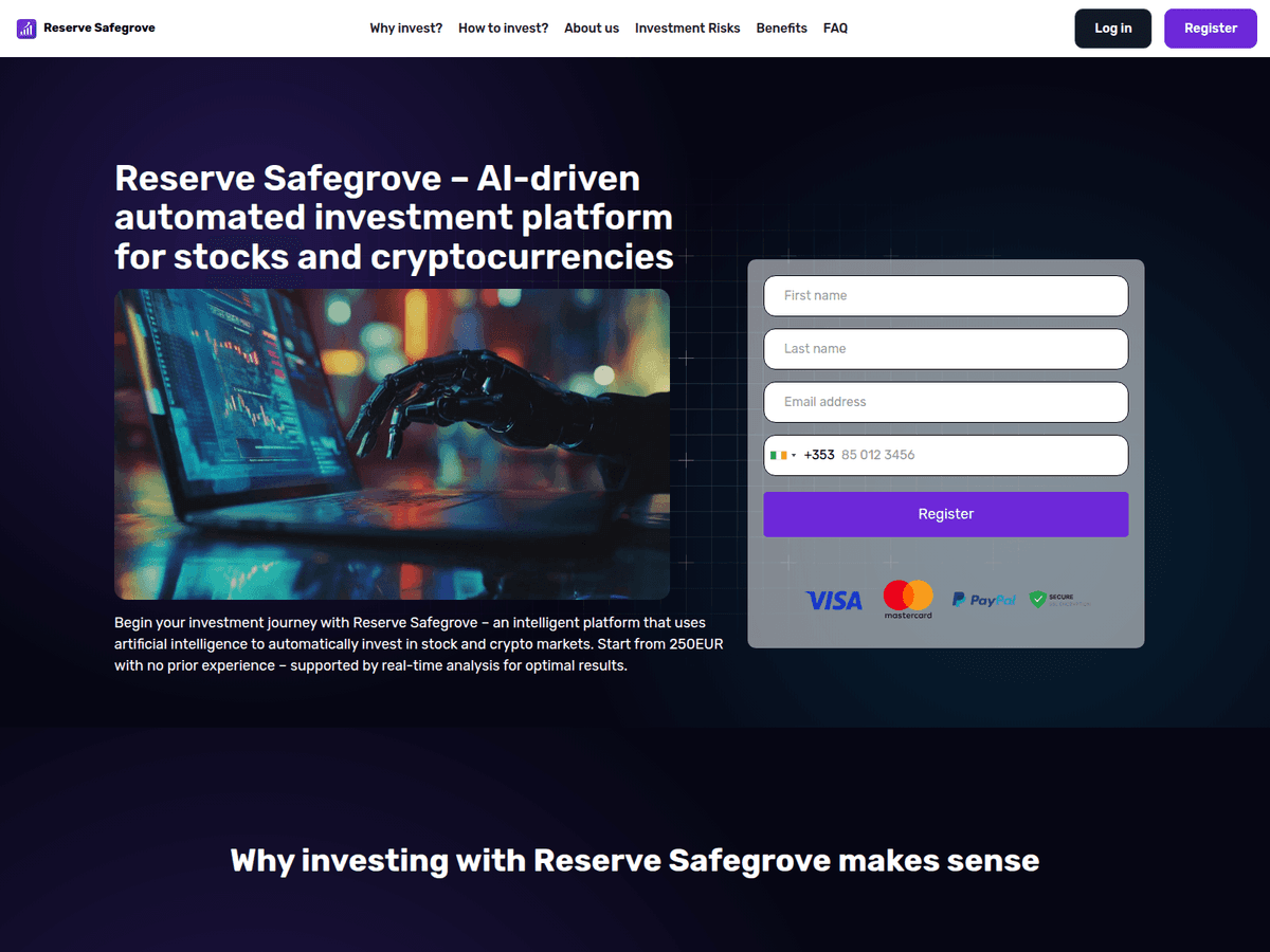 Screenshot von Reserve Safegrove