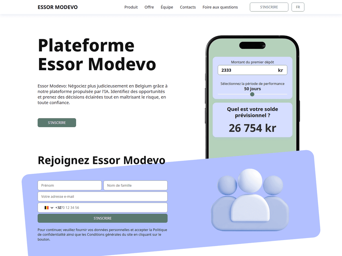 Screenshot von Essor Modevo