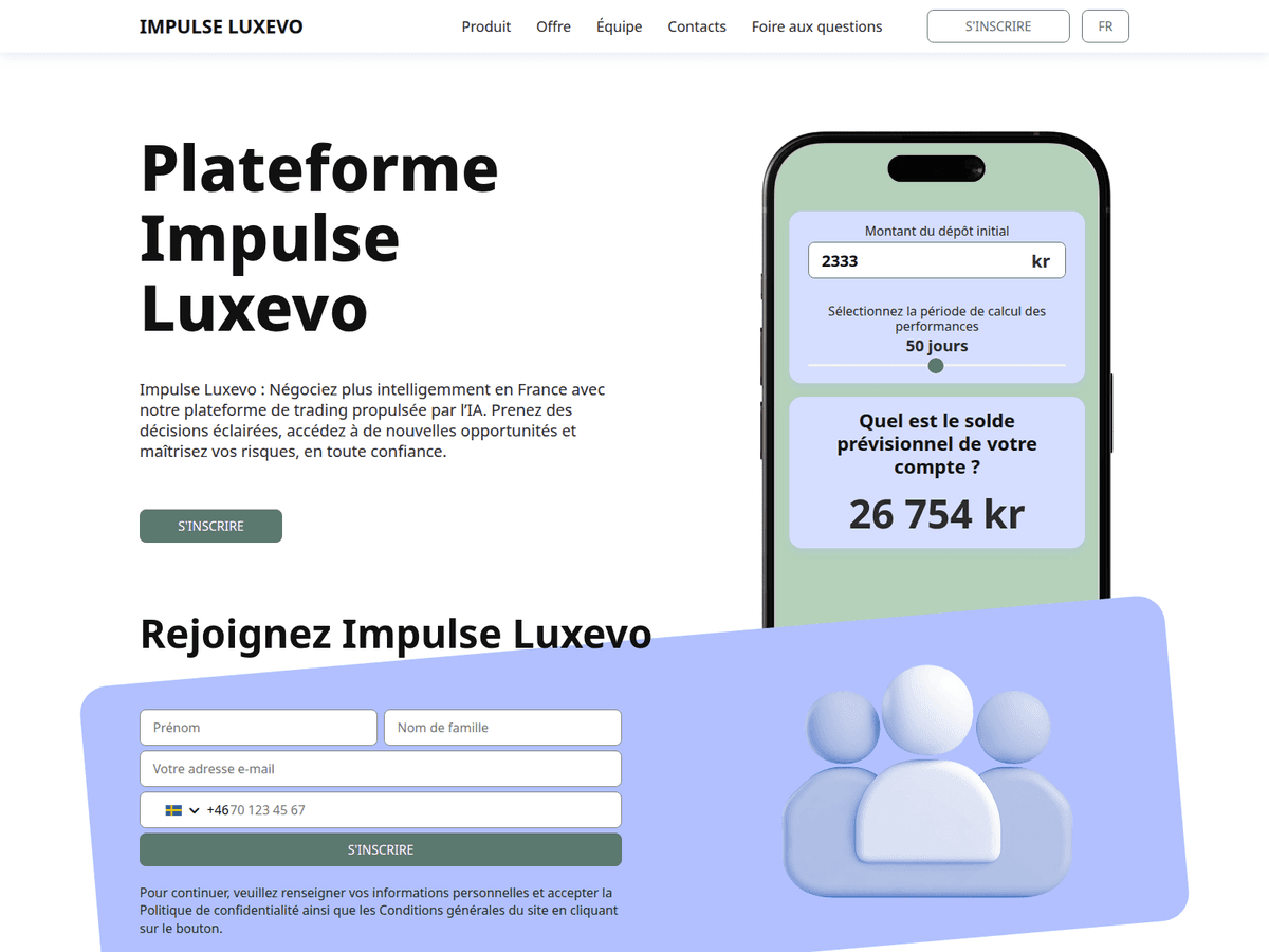 Screenshot von Impulse Luxevo