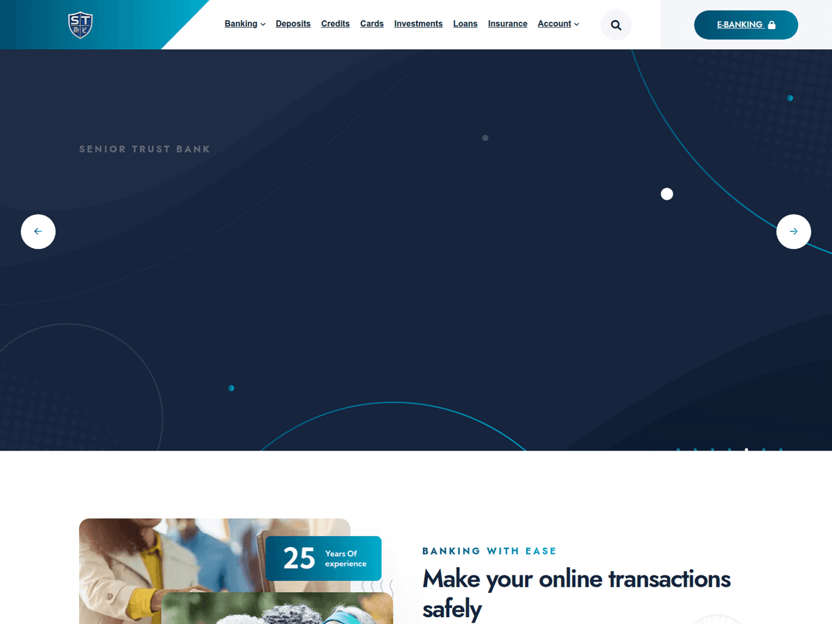 Screenshot von Seniortrustbank