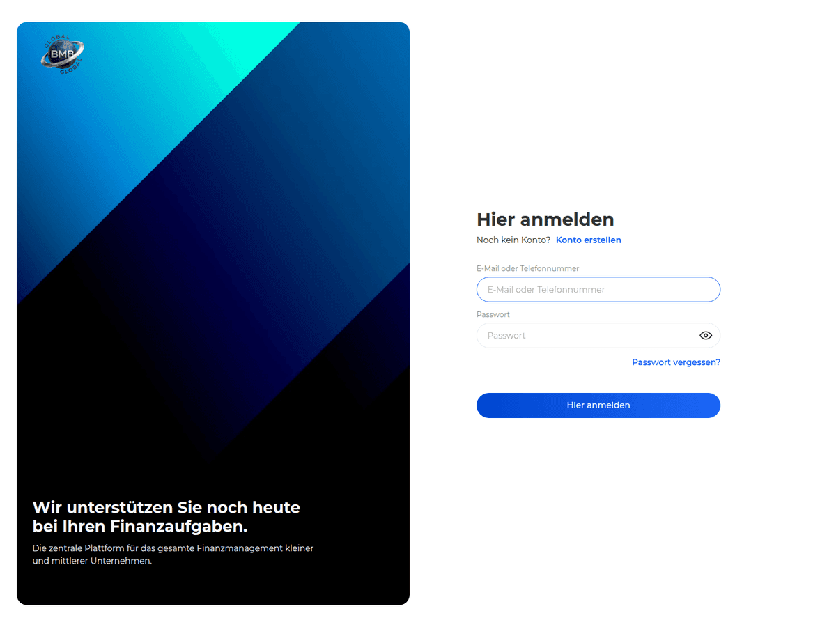 Screenshot von Bmb Global
