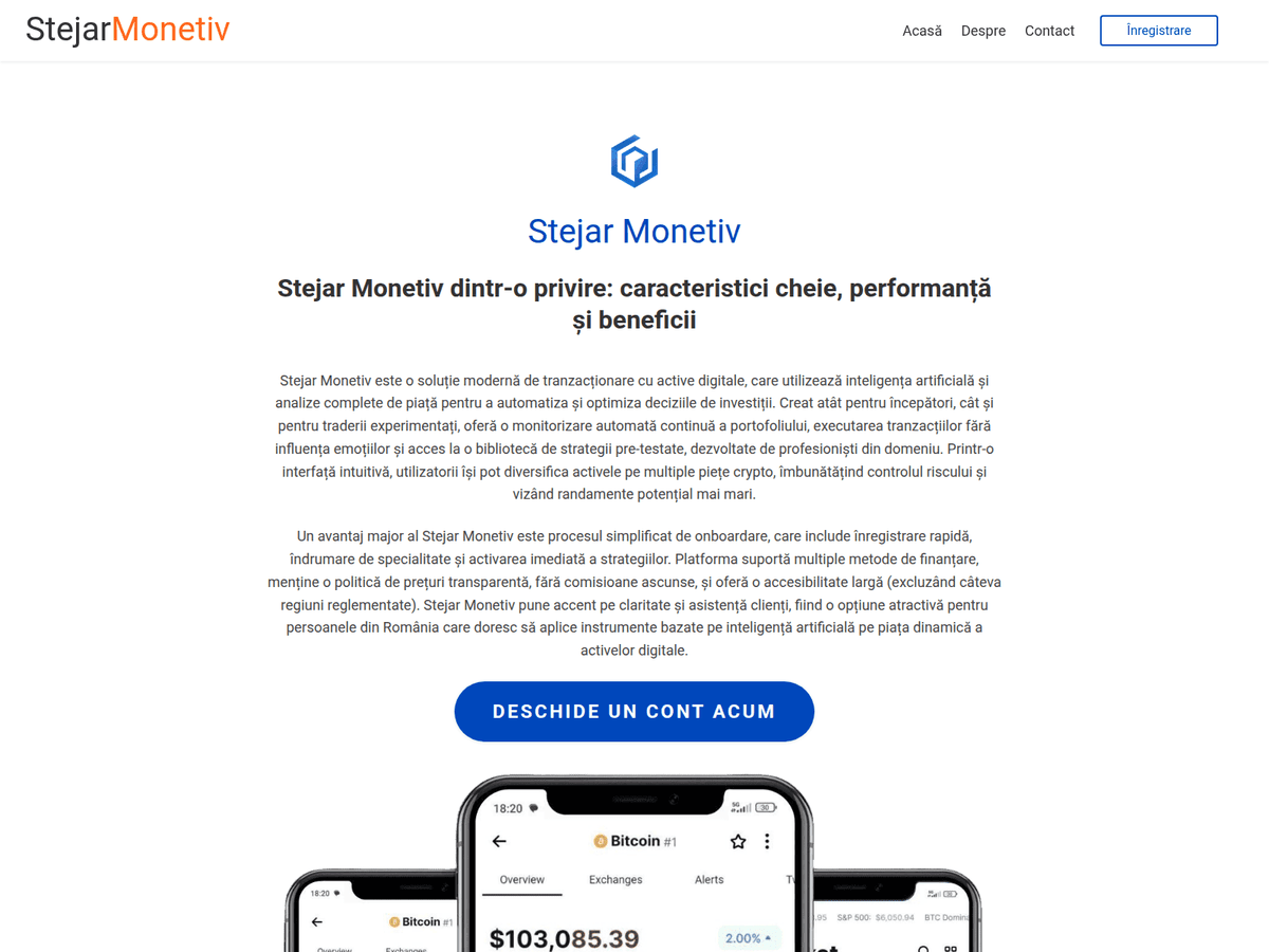 Screenshot von Stejarmonetiv Ai