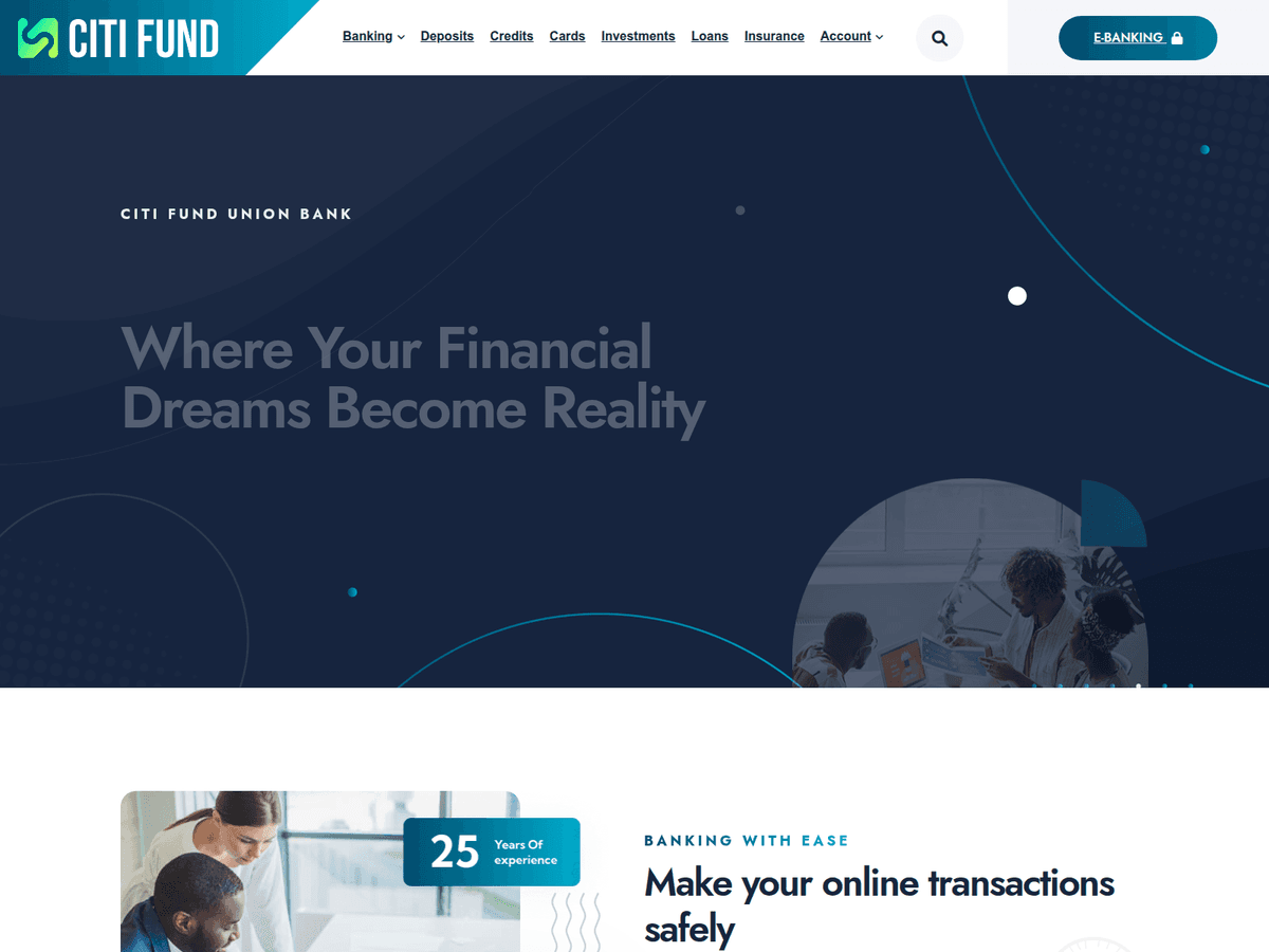 Screenshot von Citifundunionbank