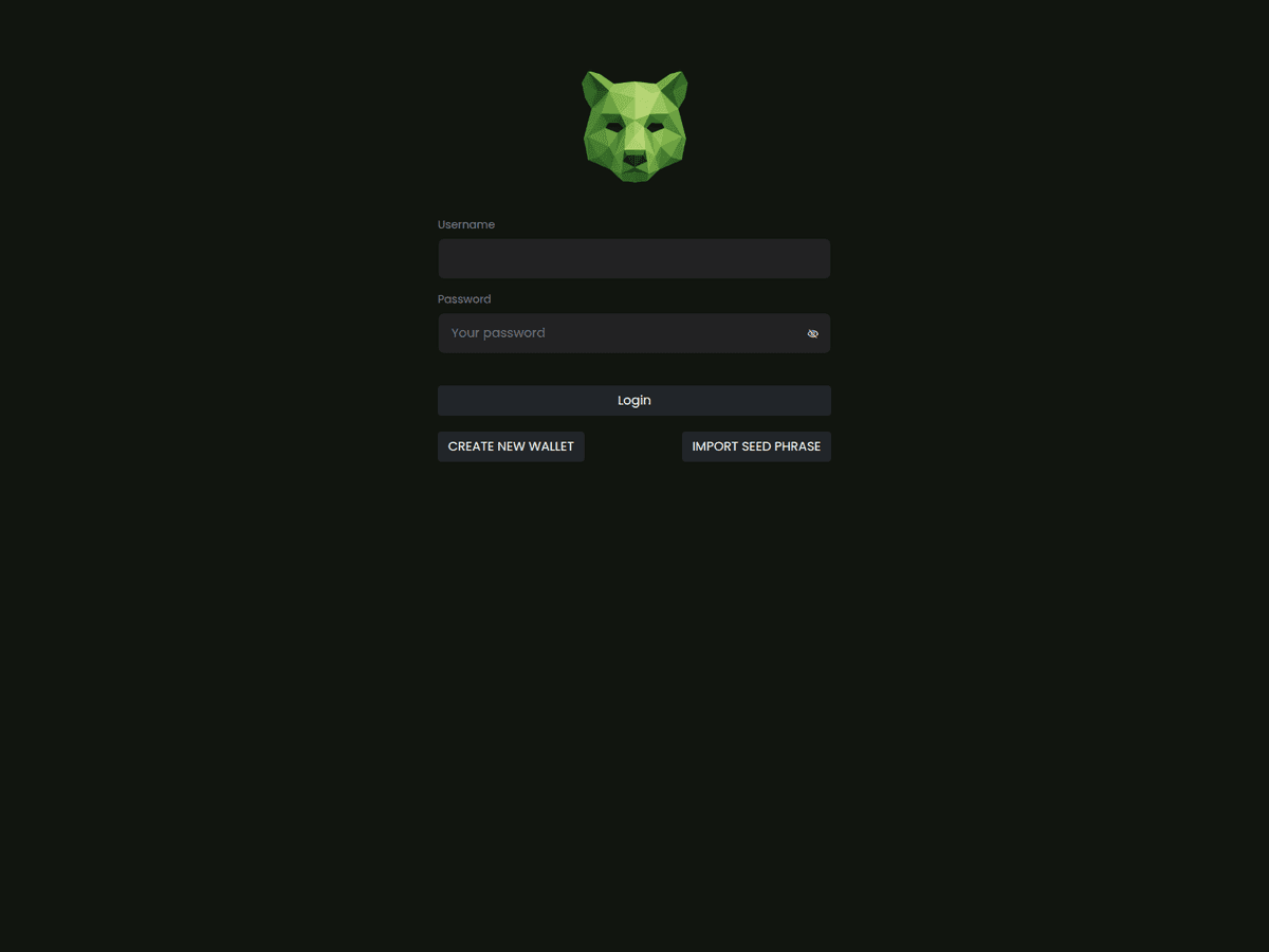 Screenshot von Orion Wallet