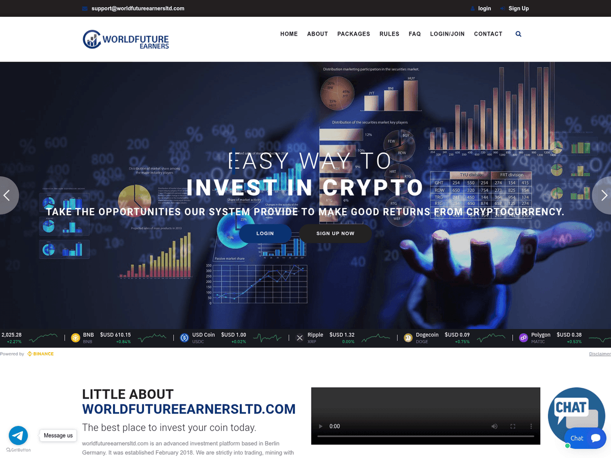 Screenshot von Globalhedgetech