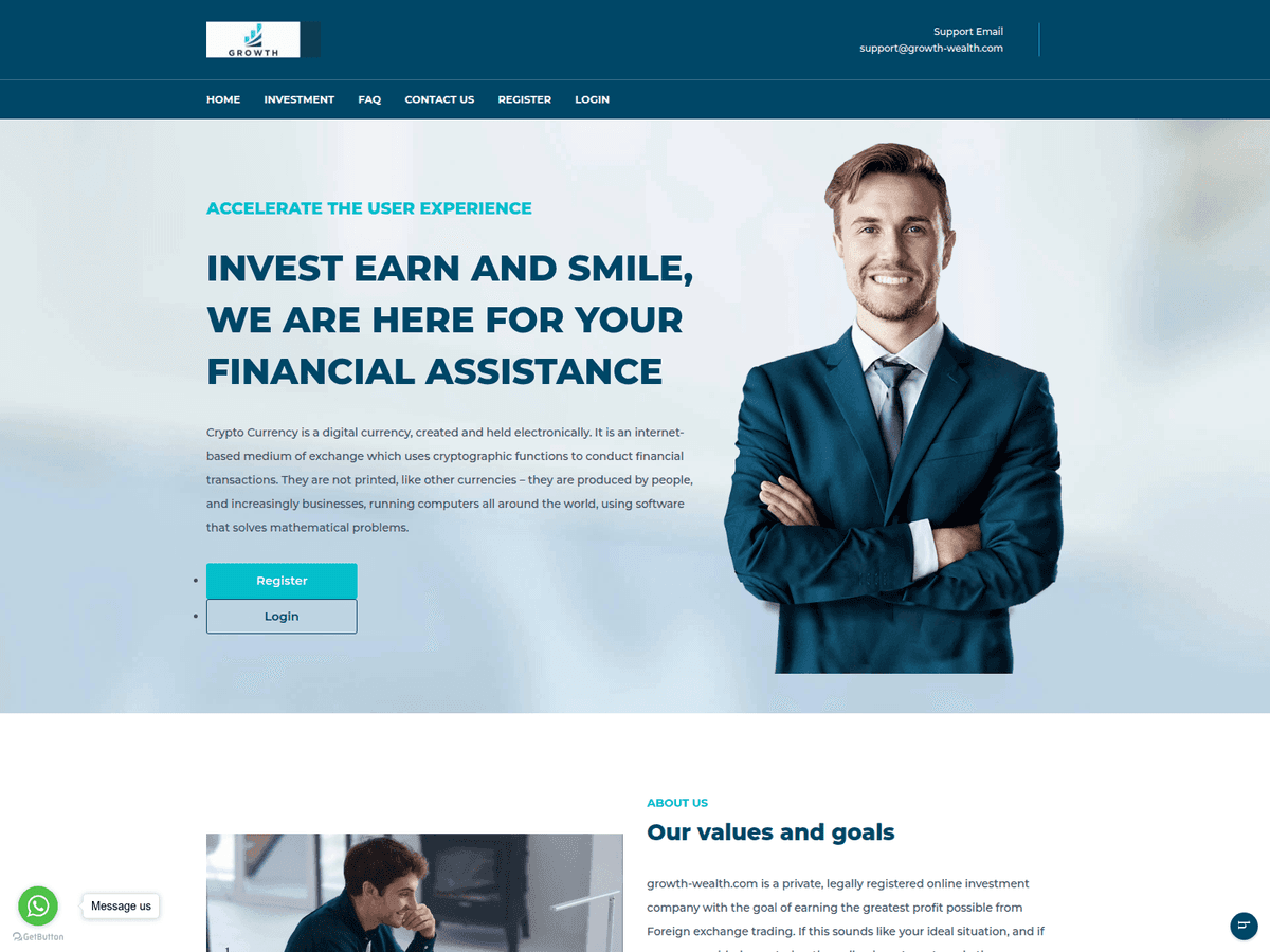 Screenshot von Growth Wealth