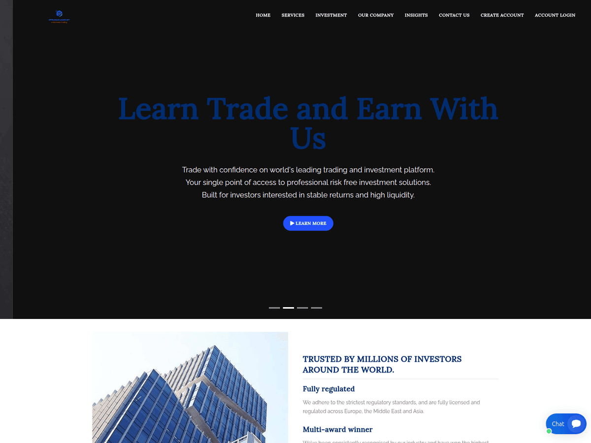 Screenshot von Alphaglobalmarket