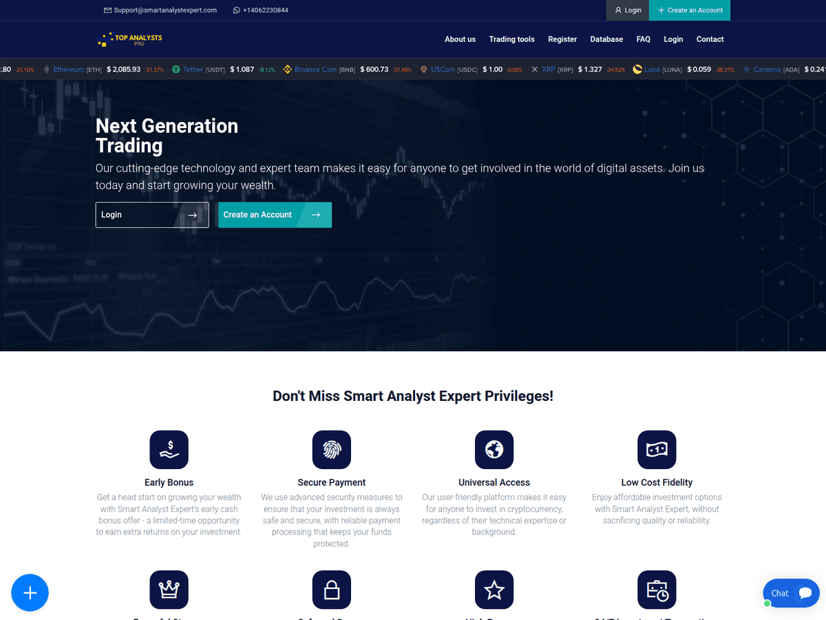 Screenshot von Smartanalystexpert