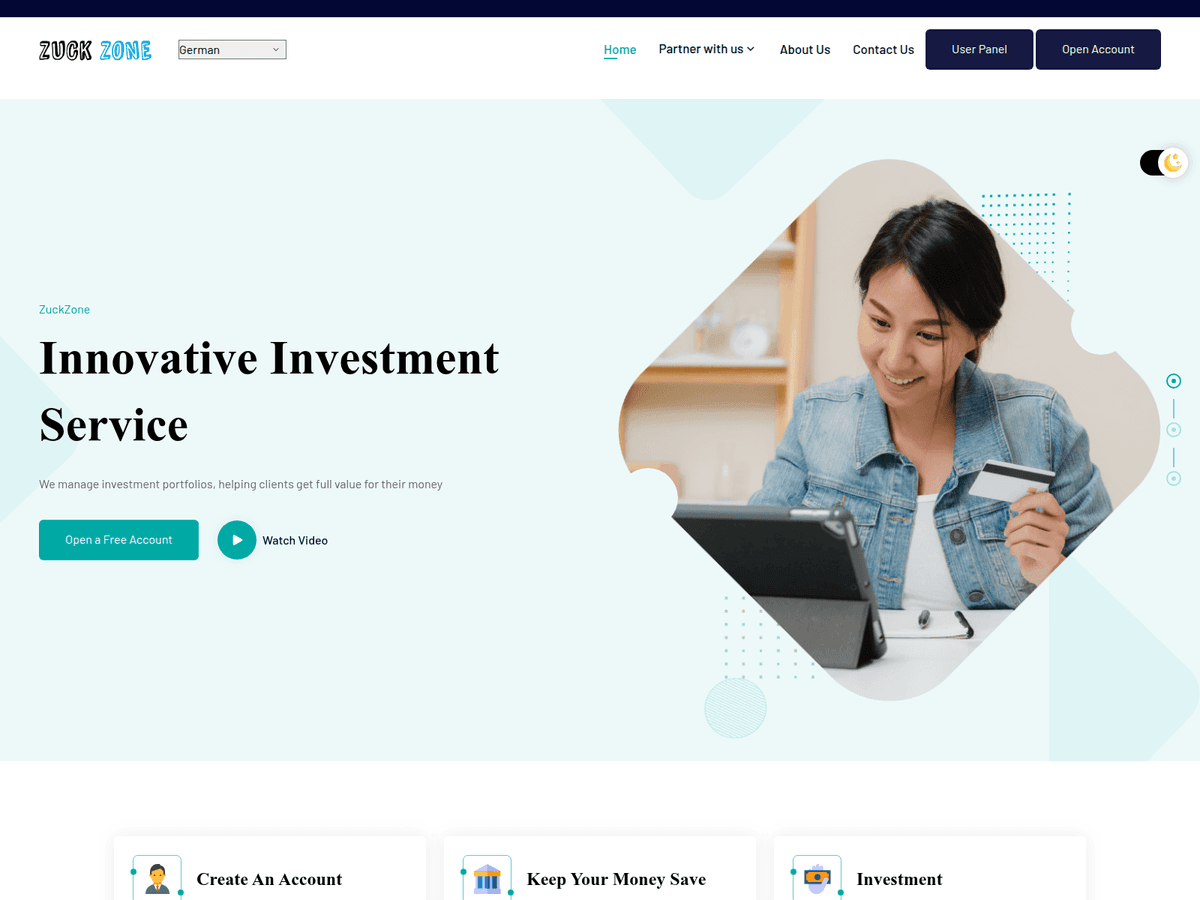 Screenshot von Colinuniversetrade