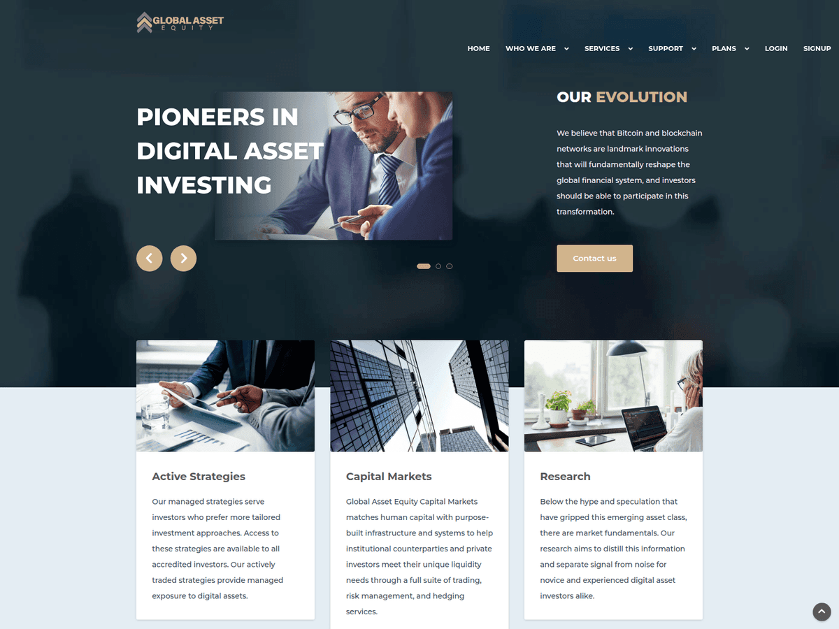 Screenshot von Globalassetequity