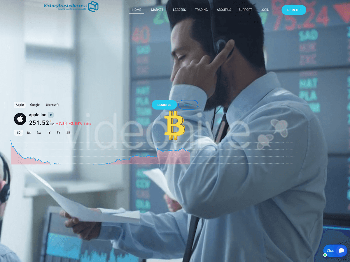 Screenshot von Victorytrustedaccess