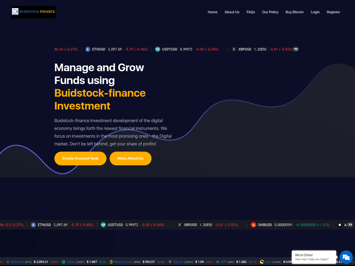 Screenshot von Buildstock Finance