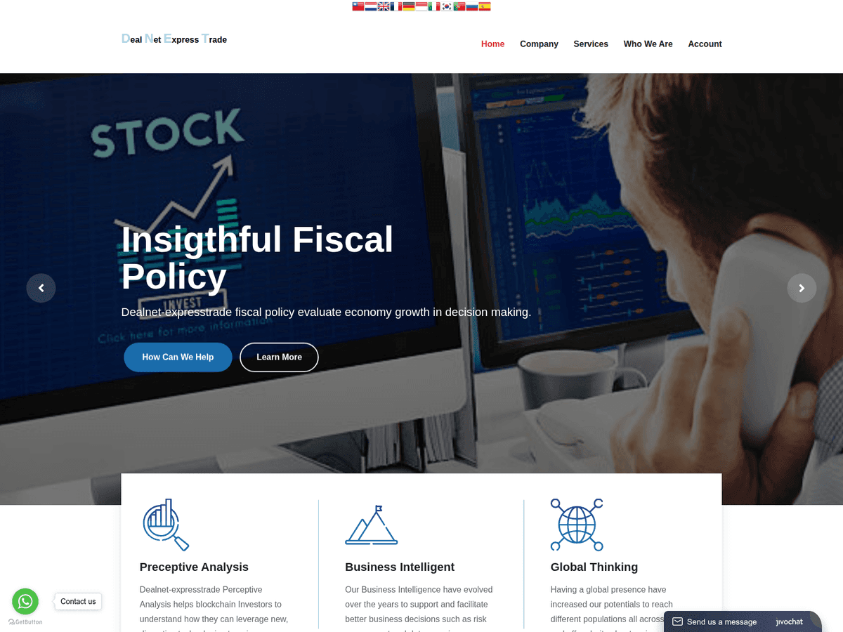 Screenshot von Dealnet Expresstrade