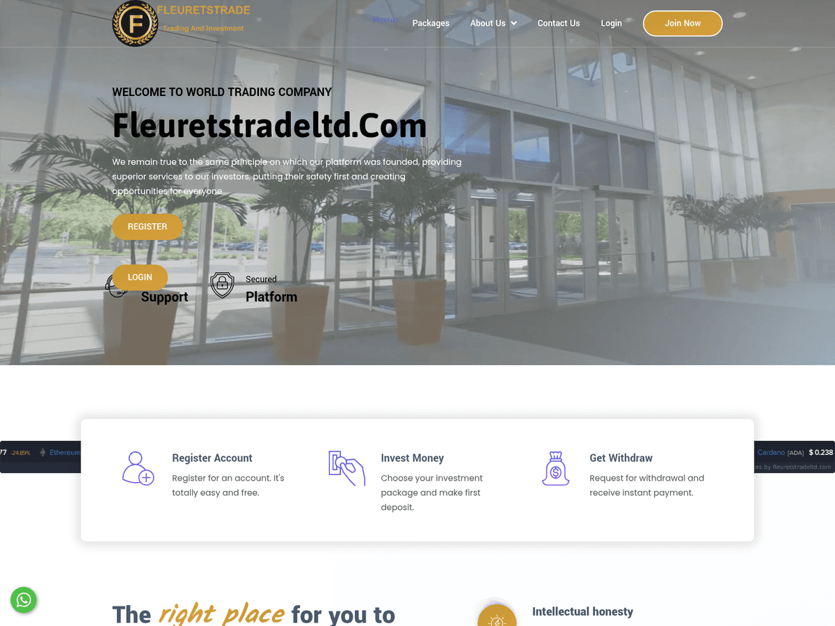 Screenshot von Fleuretstradeltd