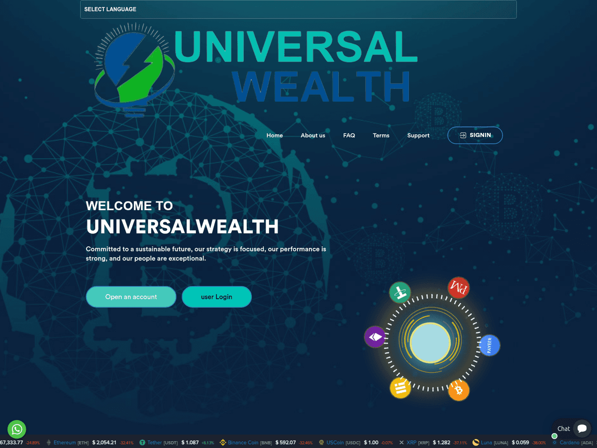 Screenshot von Universalwealth