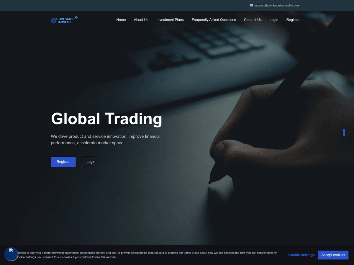 Screenshot von Cointradeharvestltd