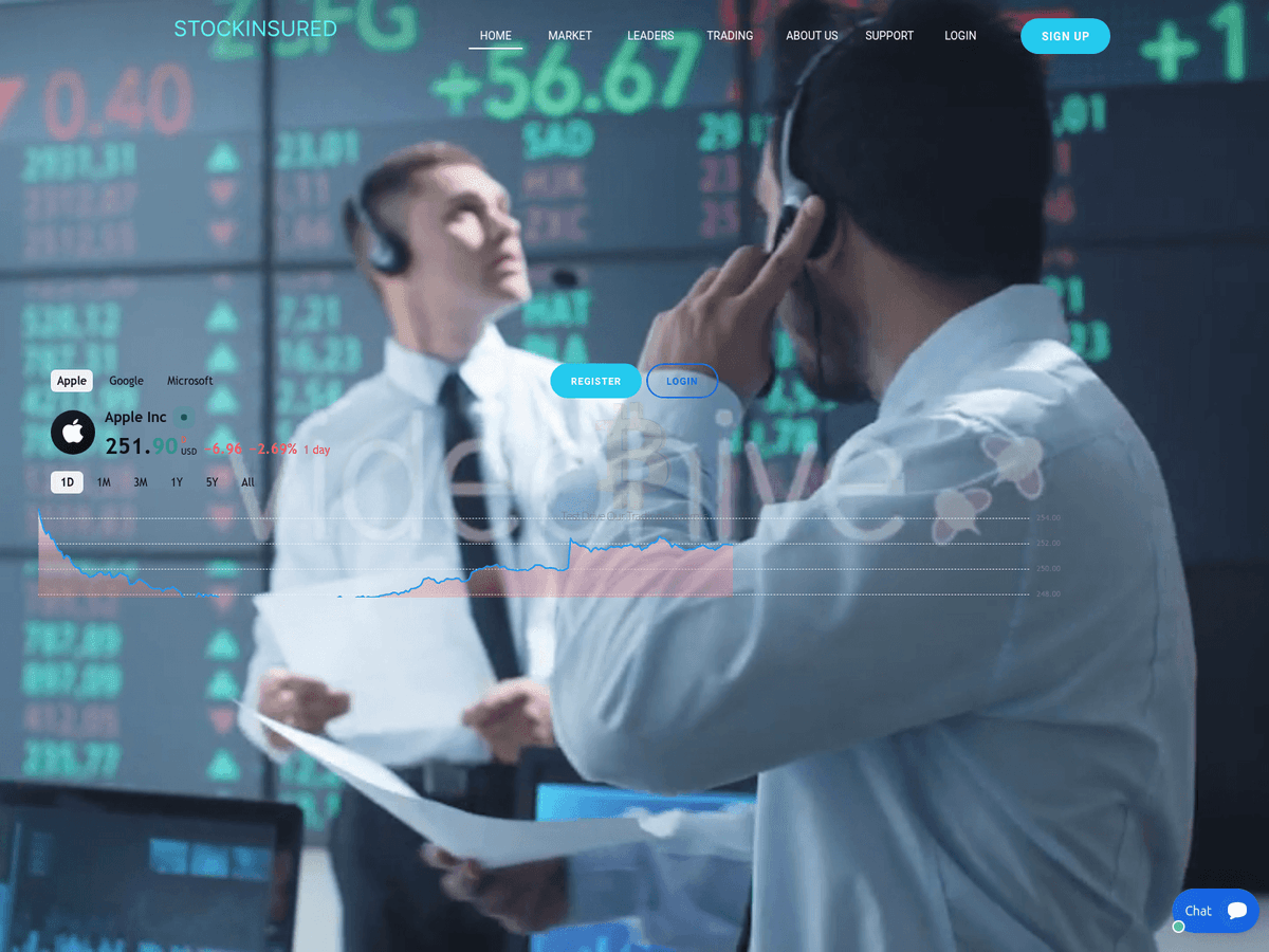 Screenshot von Stockinsured